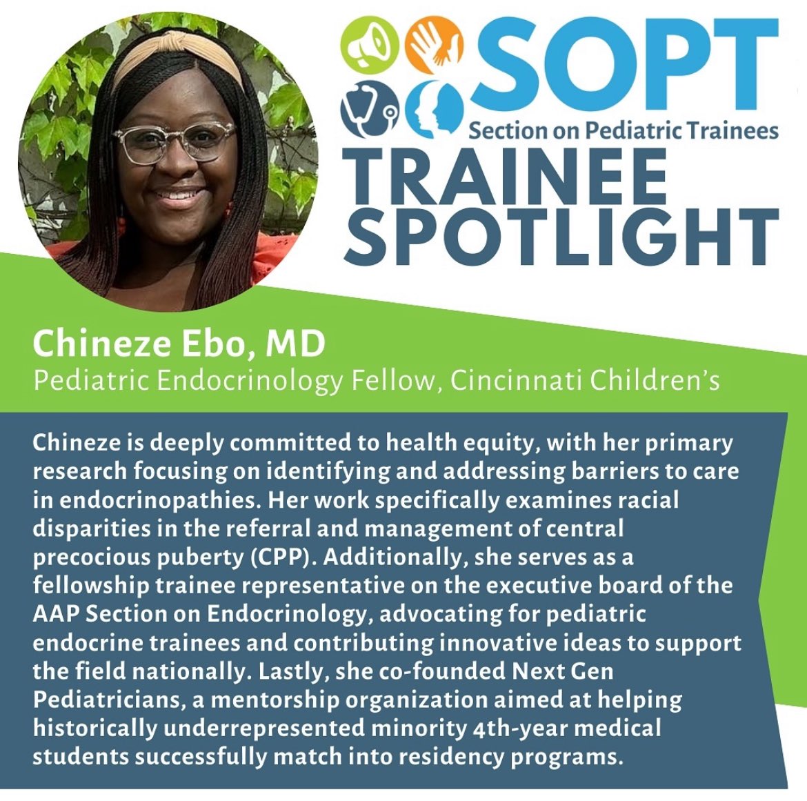 DrChi89's tweet photo. Thanks @AAPSOPT for the awesome feature!!! Happy to be part of this organization! 🫶🏾⭐️✨ #medtwitter #aapsopt https://t.co/5OWCYEu5Sg