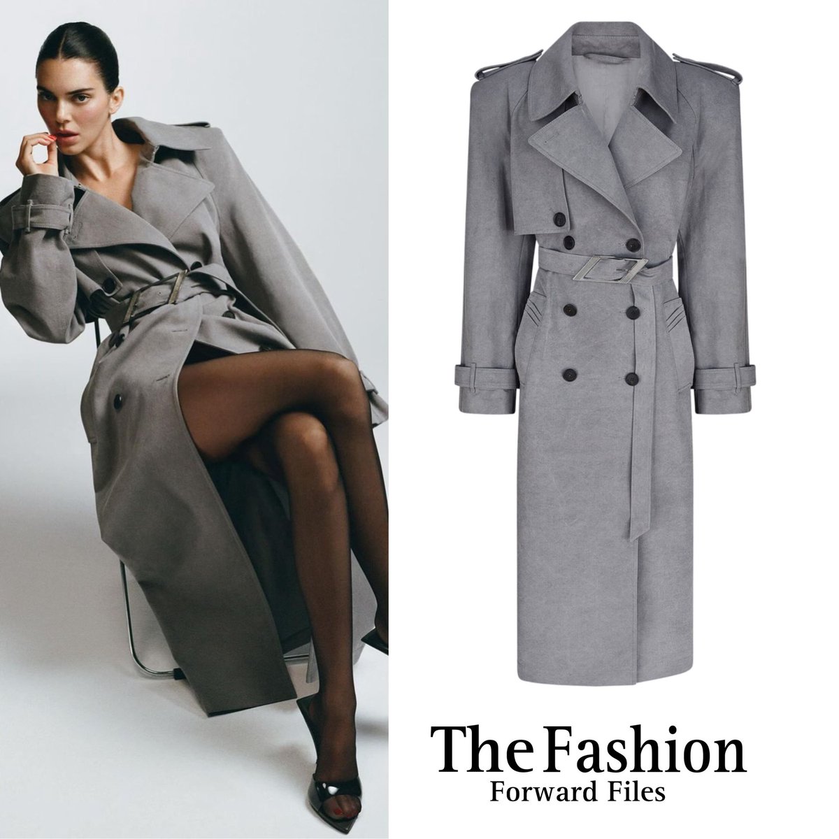 FashFwrdFiles's tweet image. Kendall Jenner wears a grey The Attico trench coat (The Attico:$2,920) 
-#prefall #fashion #kendalljenner #kendalljennerfans #kendalljenneredits #kendalljenneroutfit #kendalljennersnapchat #kendalljenneredits #kendalljennerlook #fashionstyle #theattico