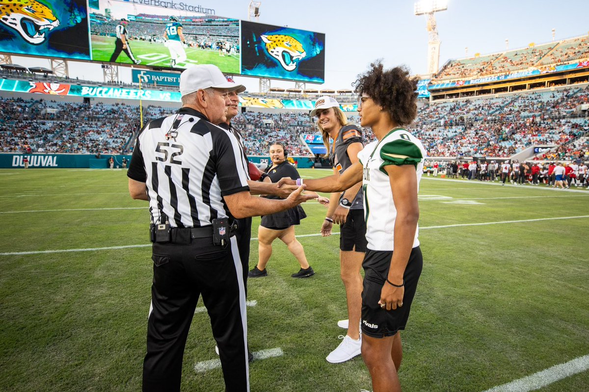 My guy representing himself, his family, and our program with class! Just like he will on Friday nights!