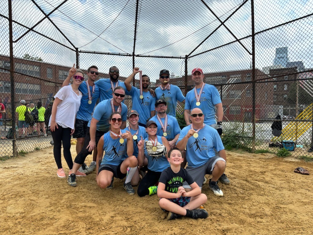 Soleiman Raie of BKW coached and played for the Philadelphia HeyDay's Bomb Squad softball team, who just completed an undefeated season! 🏆💪 A big congratulations to everyone who played and supported the team. Here’s to more victories on and off the field! #Undefeated #Teamwork