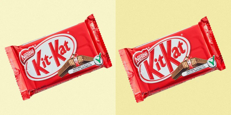 timecaptales's tweet image. 6. The hyphen in Kit Kat - It never existed