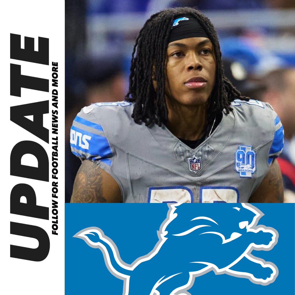 #Lions star runningback Jahmyr Gibbs (hamstring) is expected to return to practice for the team next week.