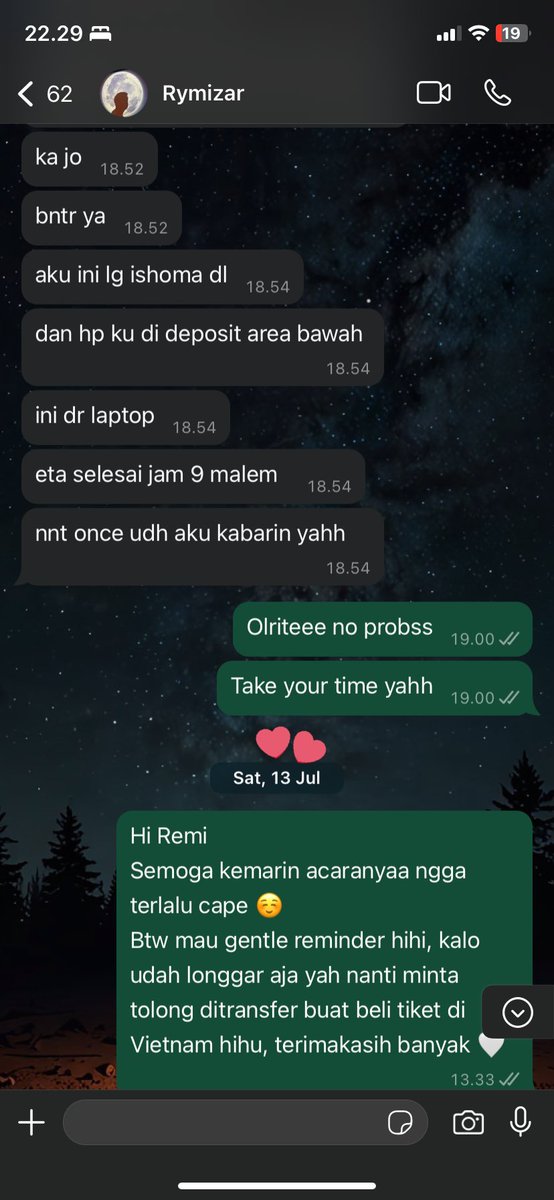 eternal_tawan's tweet photo. [6]
Mulai lah di sini..
Ada 1001 alasan dia ngga segera bayar utang dia. Cut off saat ini, utang dia IDR 5 juta (listrik) + IDR 2.4 juta, karena dia mau beli tiket We Are Fancon aku yang D1.

In total, utang dia = IDR 7.4 juta

*ps. perhatikan time stamp https://t.co/7tL68hAVX4