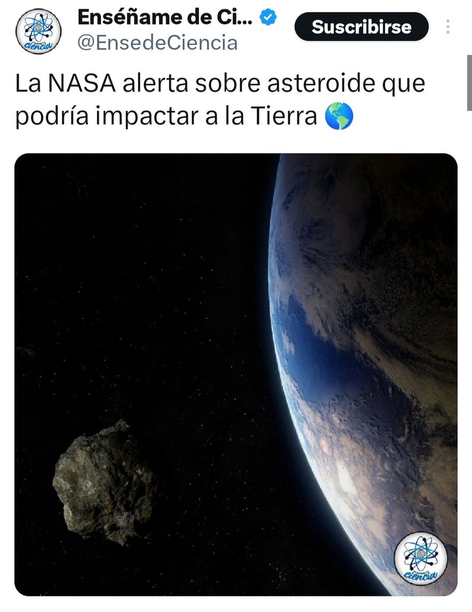 El famoso meteorito que va a liberar a la Tierra de la estupidez humana ya está en camino.  La pena es que aún tardará unos años en llegar...