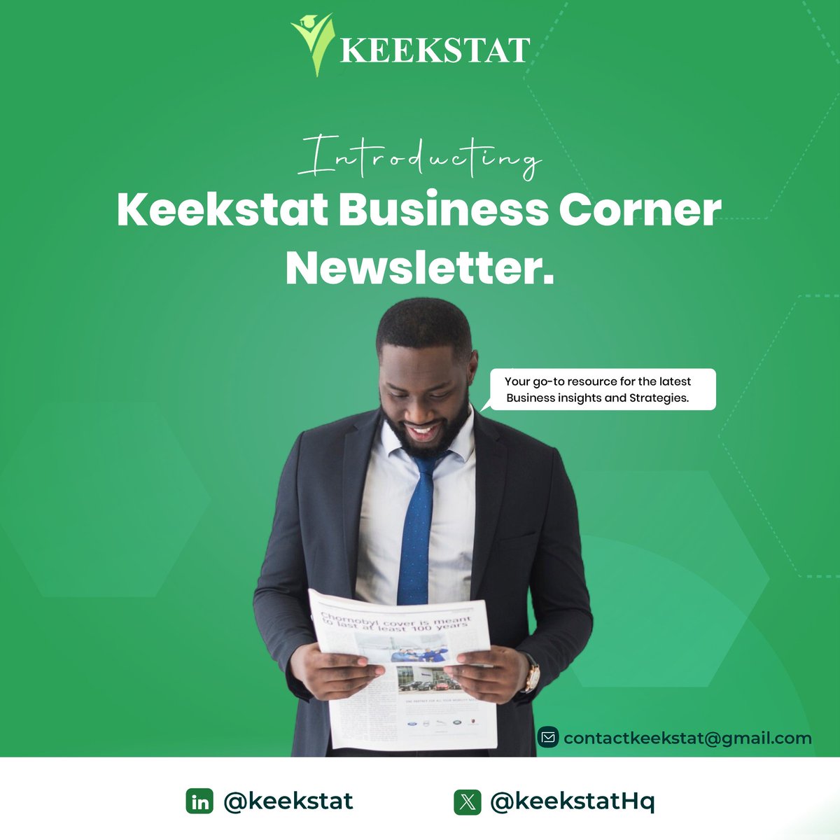 KeekStatEducate's tweet photo. Great News🎉. Our Newsletter is Live !
Click the link (https://t.co/rC1OYy2Lex) to subscribe and join a journey to business excellence and insights.
Subscribe and share with friends.
Watch out for us every week in your Mail inbox✉️.
#newsletter #business #keekstat https://t.co/nB6feT1WoN