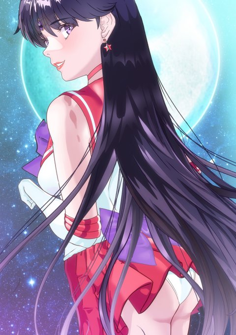 おはようございます❤(#^.^#)
深夜になびくマーズたんの紫紺の黒髪❣❣
むふっ❤

#セーラーマーズ 