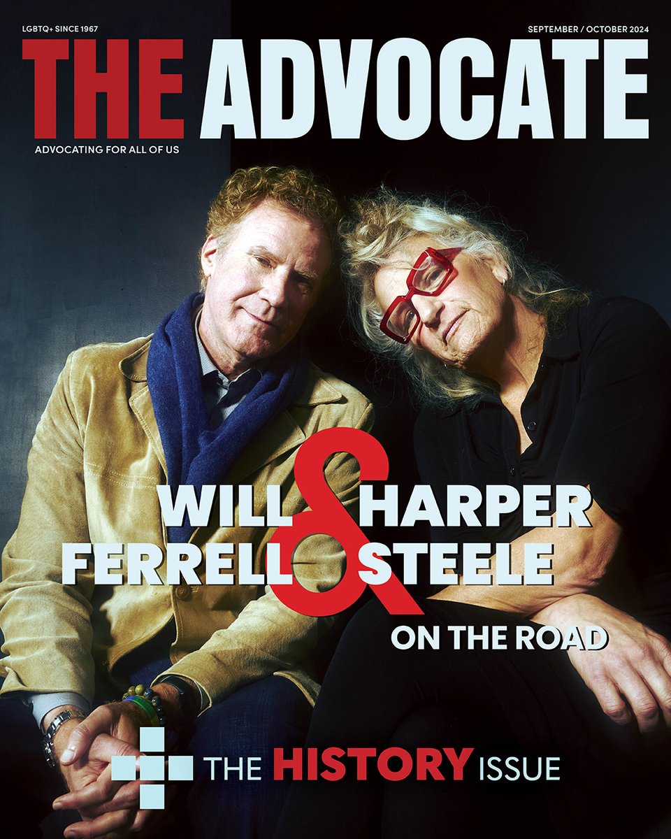 TheAdvocateMag's tweet photo. A cross-country road trip brings Will Ferrell closer to his fellow comedian and trans best friend Harper Steele in the upcoming @Netflix documentary "Will & Harper."

"I've never seen her more relaxed, more open, and more outgoing," Ferrell says of Steele since she came out to him. "There's just a lightness to her that brings me such joy."

Read our cover story: https://t.co/iHV3CLecOM