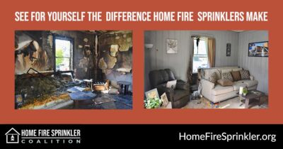 HFSCorg's tweet photo. Here's a safe way to understand how fast home fires are and how fast and effective installed home fire sprinklers are. Watch today!  https://t.co/aqTXYbUUh5 https://t.co/854wu1WU6A