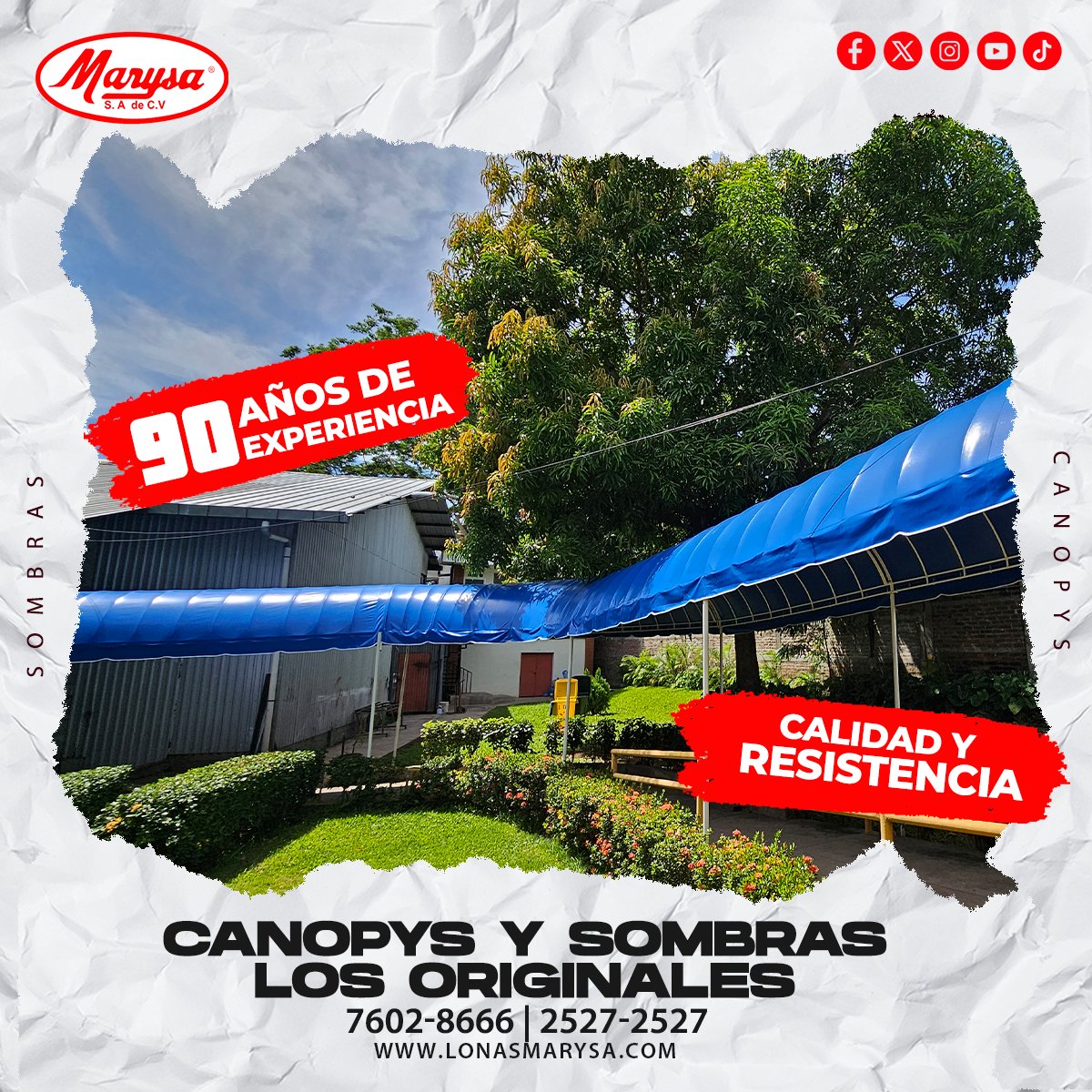 LonasMarysa's tweet photo. Adquiere  con Lonas Marysa la mejor inversion en calidad, no compres lonas que te duraran un par de meses,  contamos con garantia en nuestros productos, si se trata de hacer una buena inversion, Lonas Marysa es el MEJOR.

Escribenos al 7602 8666 o llamanos al 2527-2527 https://t.co/PNcNCYNF5Y