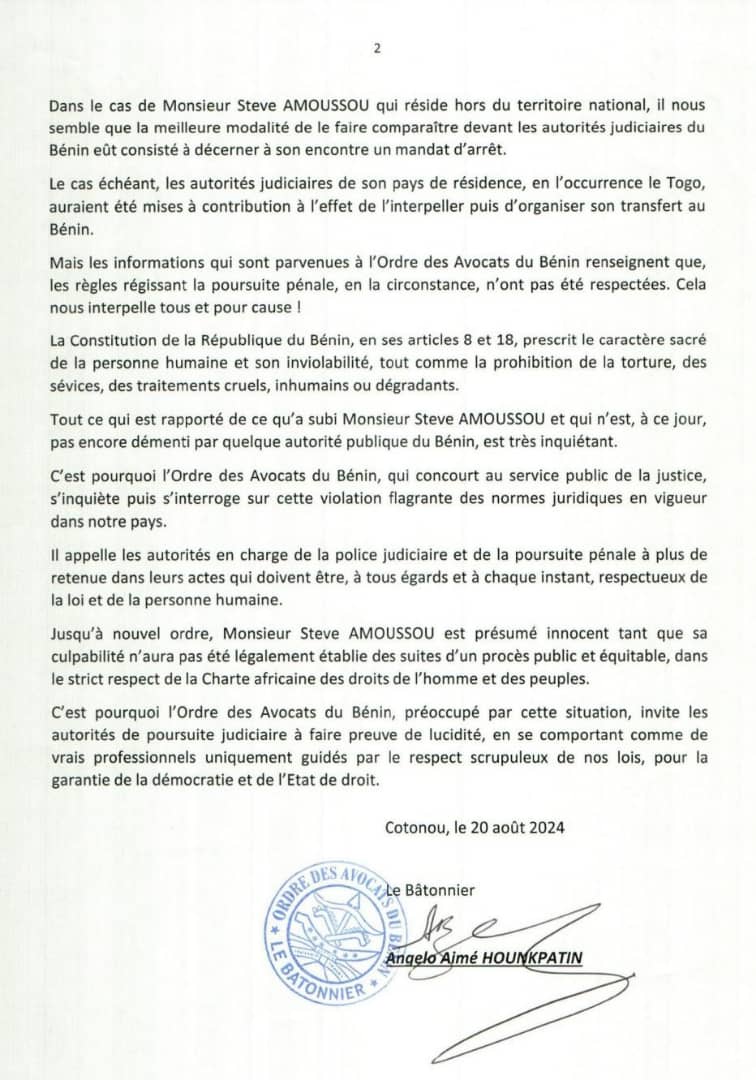 Je viens de tomber sur la déclaration de l'ordre des Avocats qui valide mon analyse point par point coe si j'avais consulté l'ordre avant de produire mon analyse. Le droit est une science. Seuls ceux qui s'y sont retrouvés sans passion ni conviction &amp; par effraction, le malmène.
