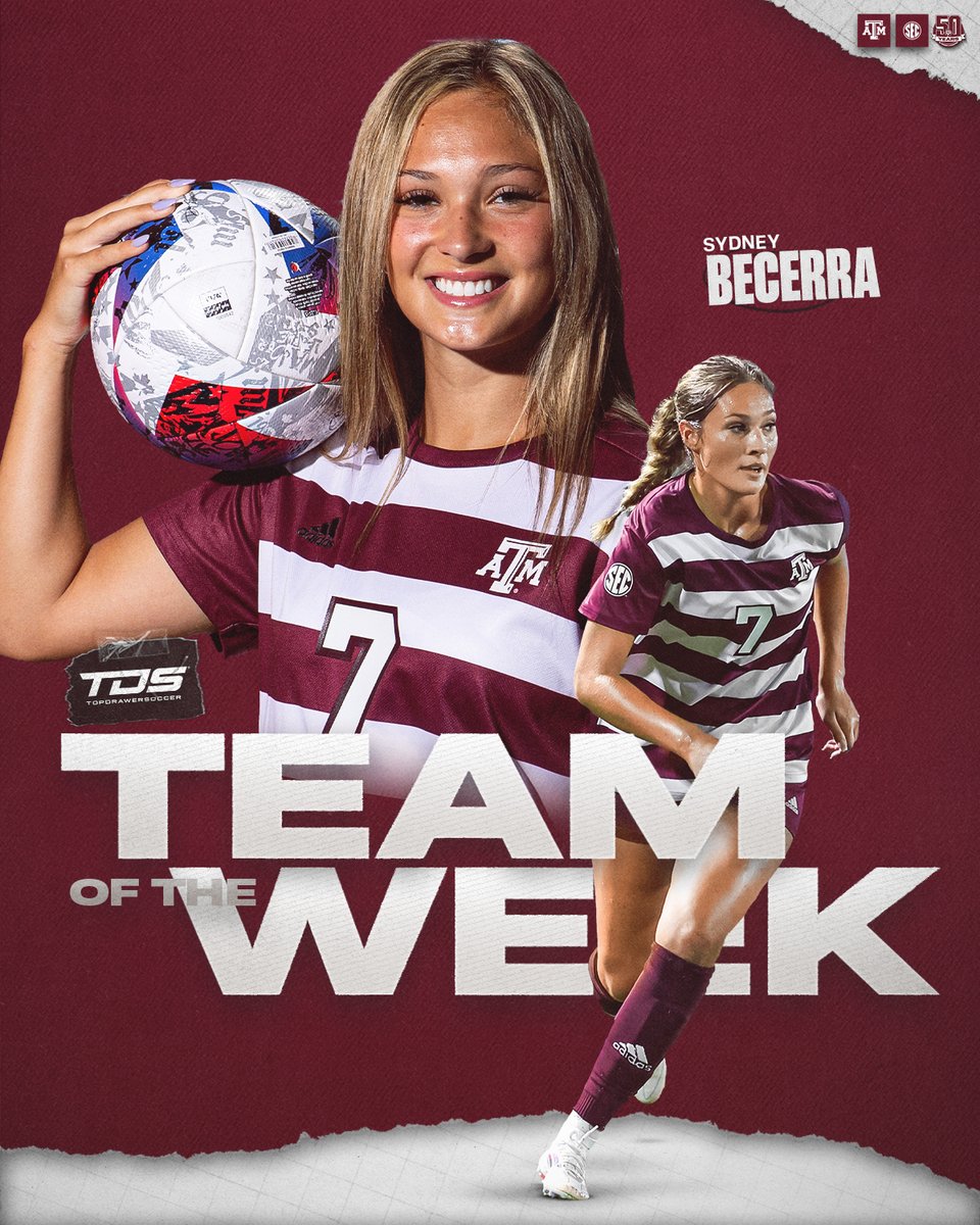 AggieSoccer's tweet photo. 🏅

Looking forward to a few more of these this year. 😉

📰 - https://t.co/i2XEtoTRyz

#GigEm | 👍|  #gigemunited https://t.co/MQ5N5QmiST