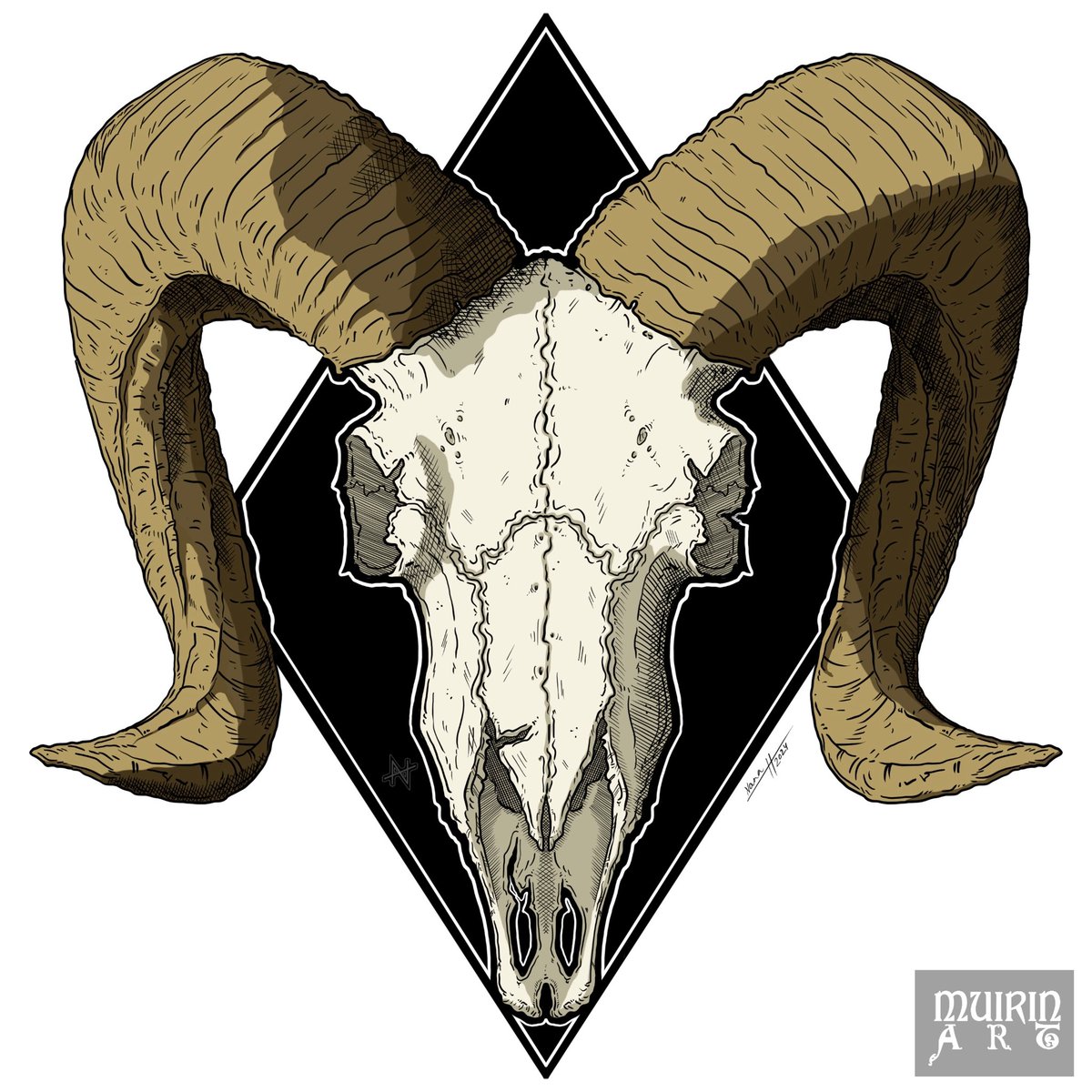 NanaHonkonen's tweet photo. Skull of a ram 💀
#Digital #art #Procreate
#skull #ram #ramskull #animalskull #digitalart #draw #drawing #digitaldrawing #digitalpainting #digitalillustration #illustration #artoftheday #painting #finland #suomi #digitaide #picofday #picofnight #muirin_art #suomitaide #taide https://t.co/QrDP1HDEiW