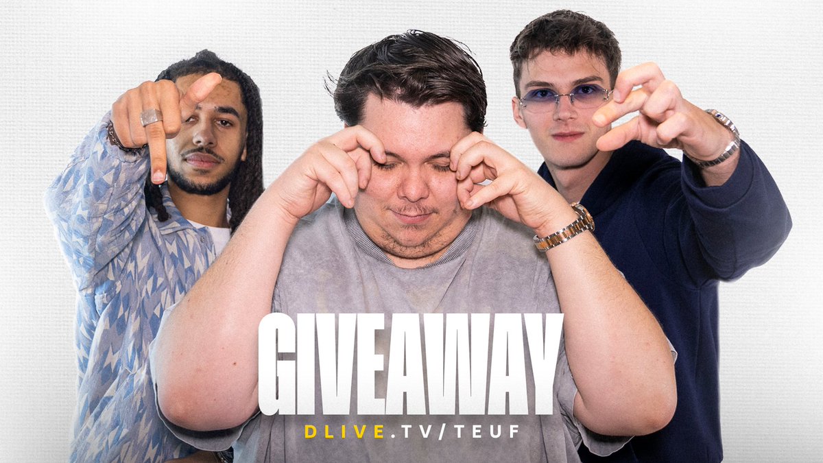 teufzertv's tweet image. 🎁GIVEAWAY🎁

➤ 300$ (3X 100$)
➤ RT + LIKE + FOLLOW

Bonne chance à tous !