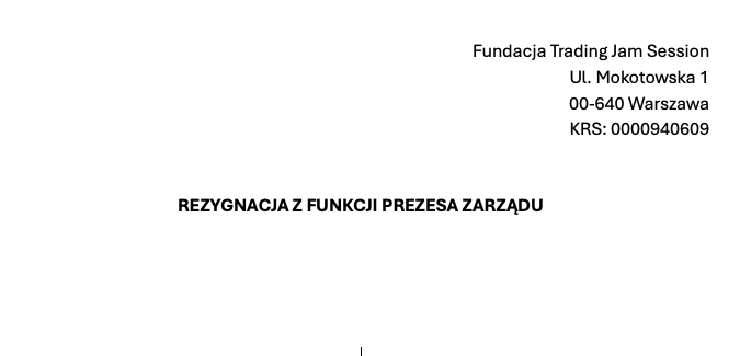 Jakub_moscicki's tweet photo. Moi drodzy,
Zrobiłem co mogłem, więcej zrobić nie dam rady, a zatem nadeszła chwila na pożegnanie się z Fundacją Trading Jam Session.  
Serdecznie dziękuje wszystkim, którzy zaangażowali się we spółtworzenie TJS, dzielenie się wiedzą, ganianie piramidziarzy i oszustów, a także (a może przede wszystkim) wspólne imprezy.

Rezygnację składam na dniach, więc jeśli jeszcze ktoś chce coś z fundacją załatwić albo kupić książki ze sklepu TradingJam i mieć pewność, że zamówienie dojdzie ;) to macie jeszcze chwilę żeby to zrobić. 

#tradingjam #TJS #tradingjamsession