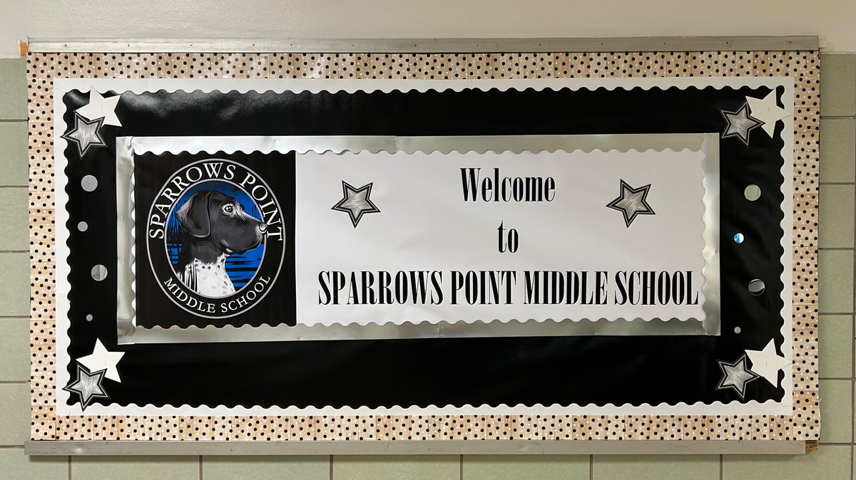 SparrowsPointMS's tweet image. We are so excited to welcome all our students back to SPMS! 🐾💙