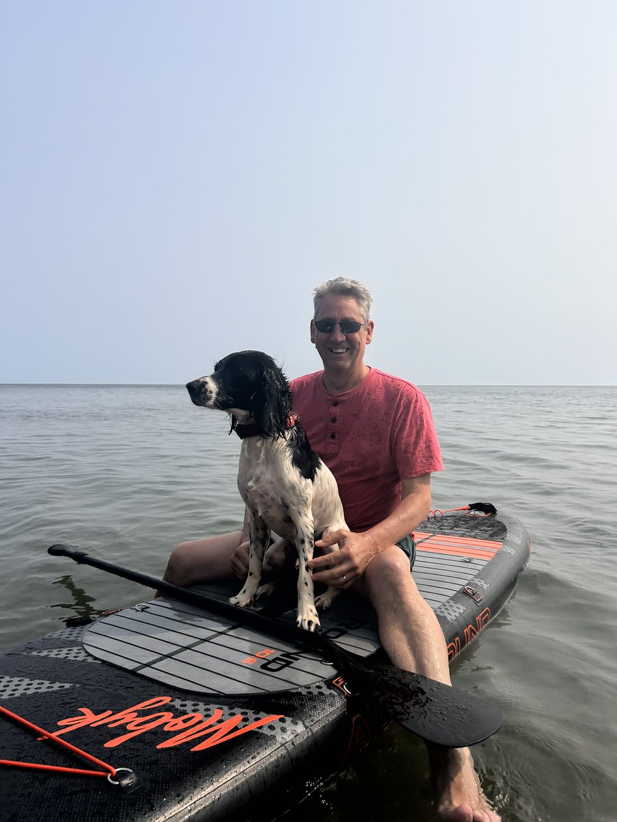 Having the best time in Devon, and wishing I could move here tomorrow. Dave and obi loving the paddle board! #Devon #paddleboard