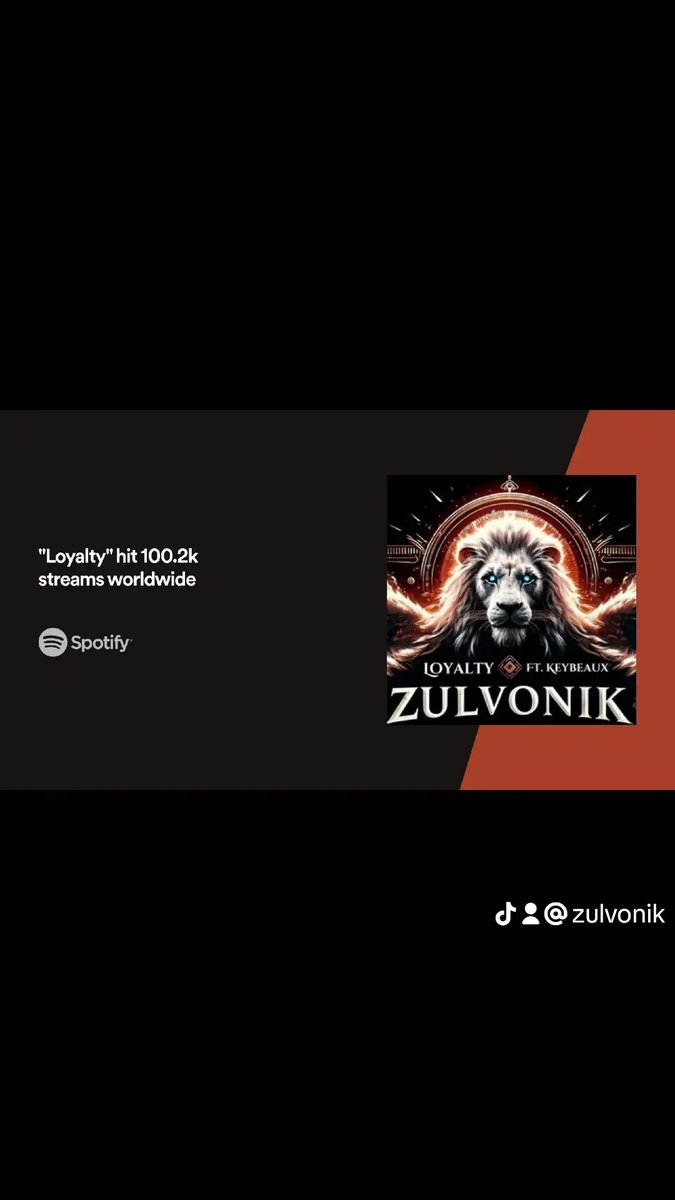 zulvonik's tweet photo. 30K LISTENERS AND 100K STREAMS
LETS GO 🔥🔥🔥🔥🔥
Thank you to all the listeners, collabs, curators and god
DEBUT SINGLE SUCCESS: ✅️
WERE JUST GETTIN STARTED BABY
#keybeaux #masterfademusic #gfmrecordingstudios #zulvonik #spotify #spotifyartist #spotifyforartists #distrokid #newmusic #viralreels #viralhit #trending #rap #HipHop #tuesdaymotivation #IndieMusic #IndieMusicLife #MusicProducer #MusicProduction #debut #oklahoma #405 #blessed