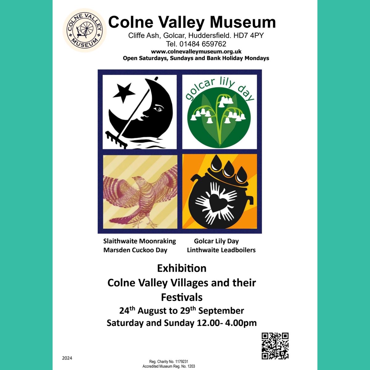 There's a very interesting exhibition coming up about the Colne Valley villages and their unique festivals.  Don't miss it!  #colnevalleymuseum #slaithwaitemoonraking #golcarlily #marsdencuckoo #linthwaiteleadboilers