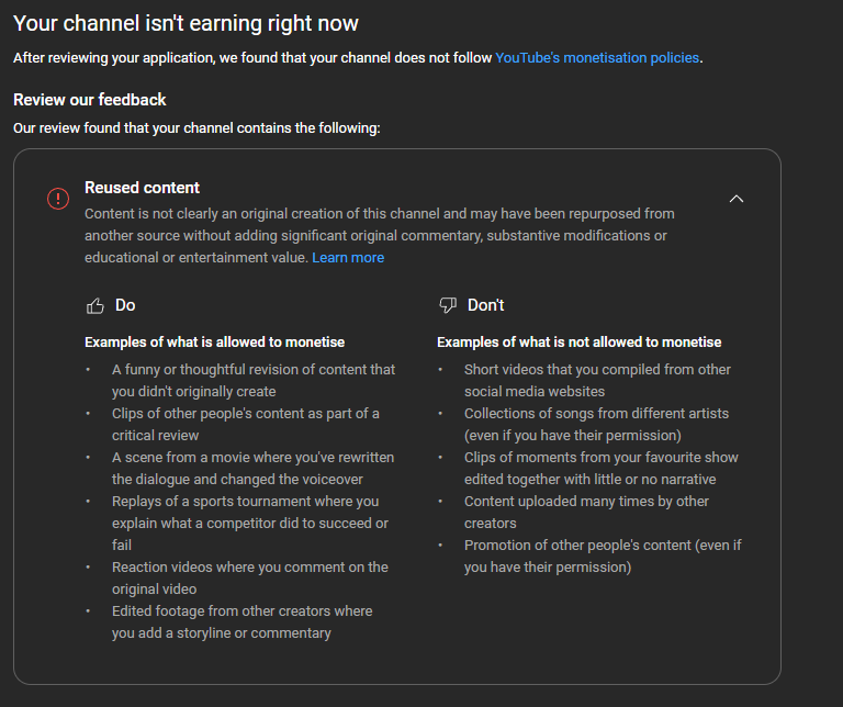 Lexivon_'s tweet photo. @YouTube I am not earning even after putting hours of work and following rules. I follow guidelines, I don't use third person materiel, I use no copyright music, the content is original too. Appeals all denied even after provided proof  https://t.co/n7SXJmzJc8 Help me please! https://t.co/HTgQThThfF