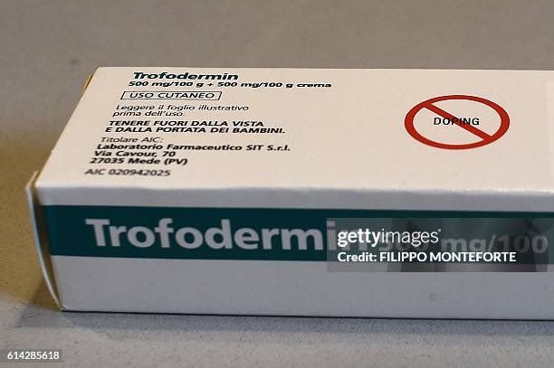 channelserve's tweet photo. both the box and the tube for the steroid cream literally says DOPING in a big red circle and you expect me to believe his physio “accidentally contaminated” him with this banned substance 😭😭😭 https://t.co/2V4v8qaQTn