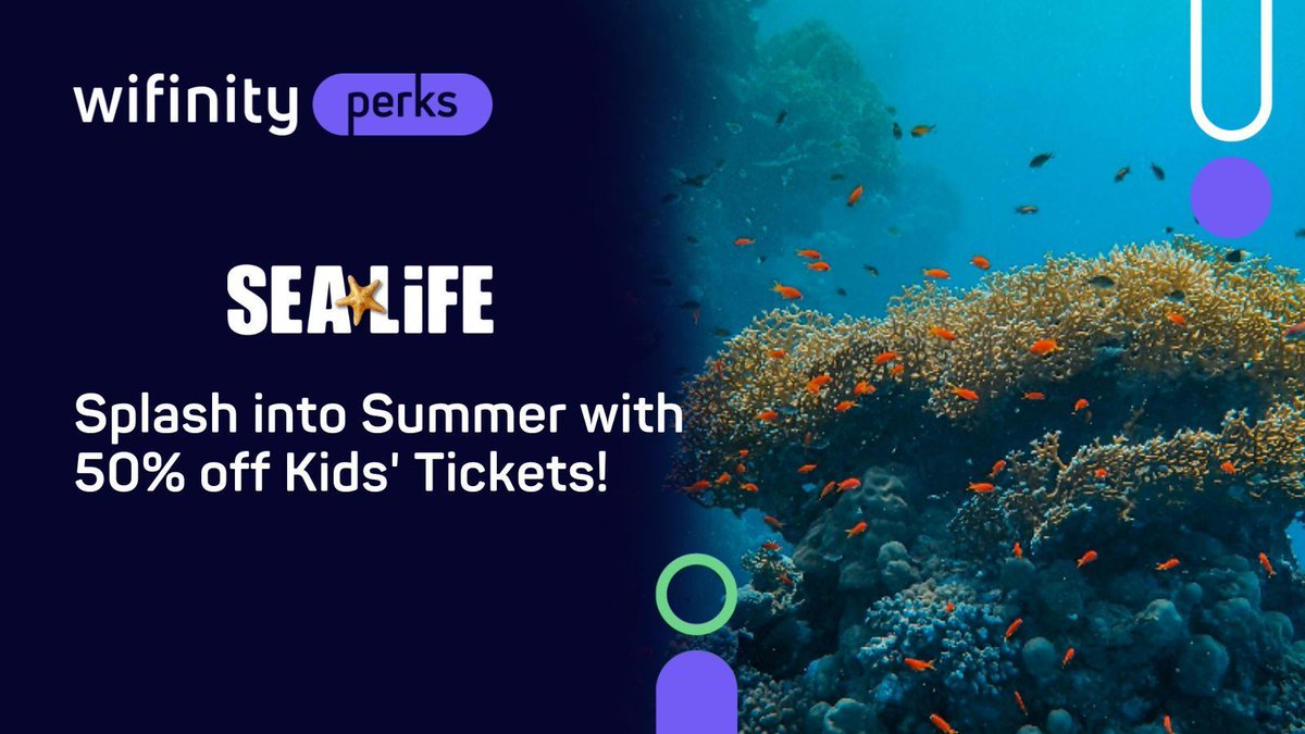 🎢 50% off all kids tickets at SEALIFE! 🎟️ Summer fun for the whole family starts at just £10 before 3rd September. Make your money go further and create lasting memories!  #SummerFun #FamilyDayOut #WifinityPerks 

bit.ly/SeaLifeWP