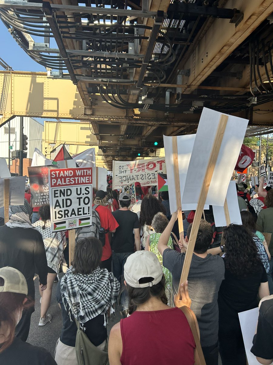 UIUC YDSA is out here in Chicago🌹🌹🌹#MarchOnDNC