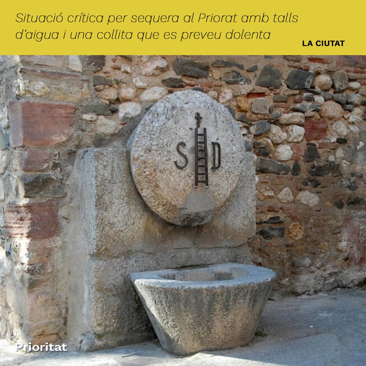 PRIORitAT's tweet photo. ESTEM SECS!🥵
A la Morera, Escaladei i la Figuera ja s’apliquen restriccions, diversos municipis més se n’estan plantejant i planegen portar l'aigua en cubes. I de les solucions d'urgència que van prometre, res de res🤬. Què fem?
@laciutat_tarragona 👇
https://t.co/Dwr9b8s1js https://t.co/jpIGnfeW25