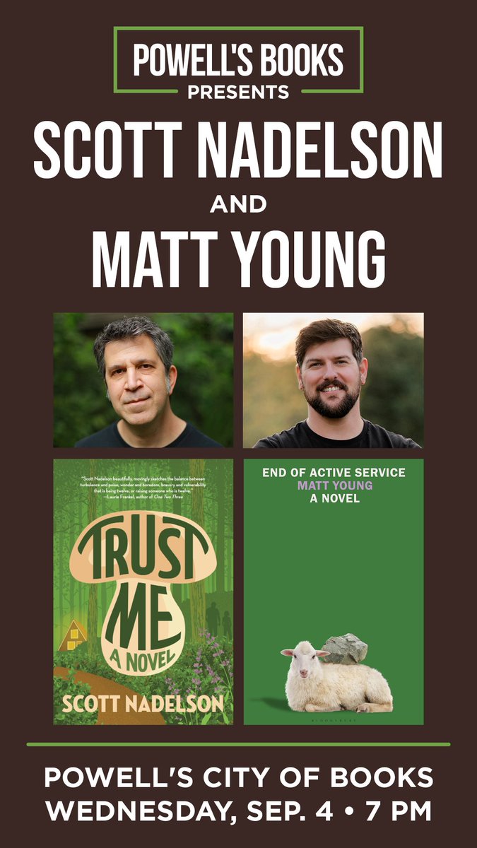 TRUST ME by <a href="/ScottNadelson/">Scott Nadelson</a> launches in two weeks! Join us at <a href="/Powells/">Powell's Books</a> on Wednesday, Sept. 4. Scott will be in conversation with Matt Young. #trustme #literary #fiction #novel #author #bookevent #fallreads #divorce #fatherhood #parenting
