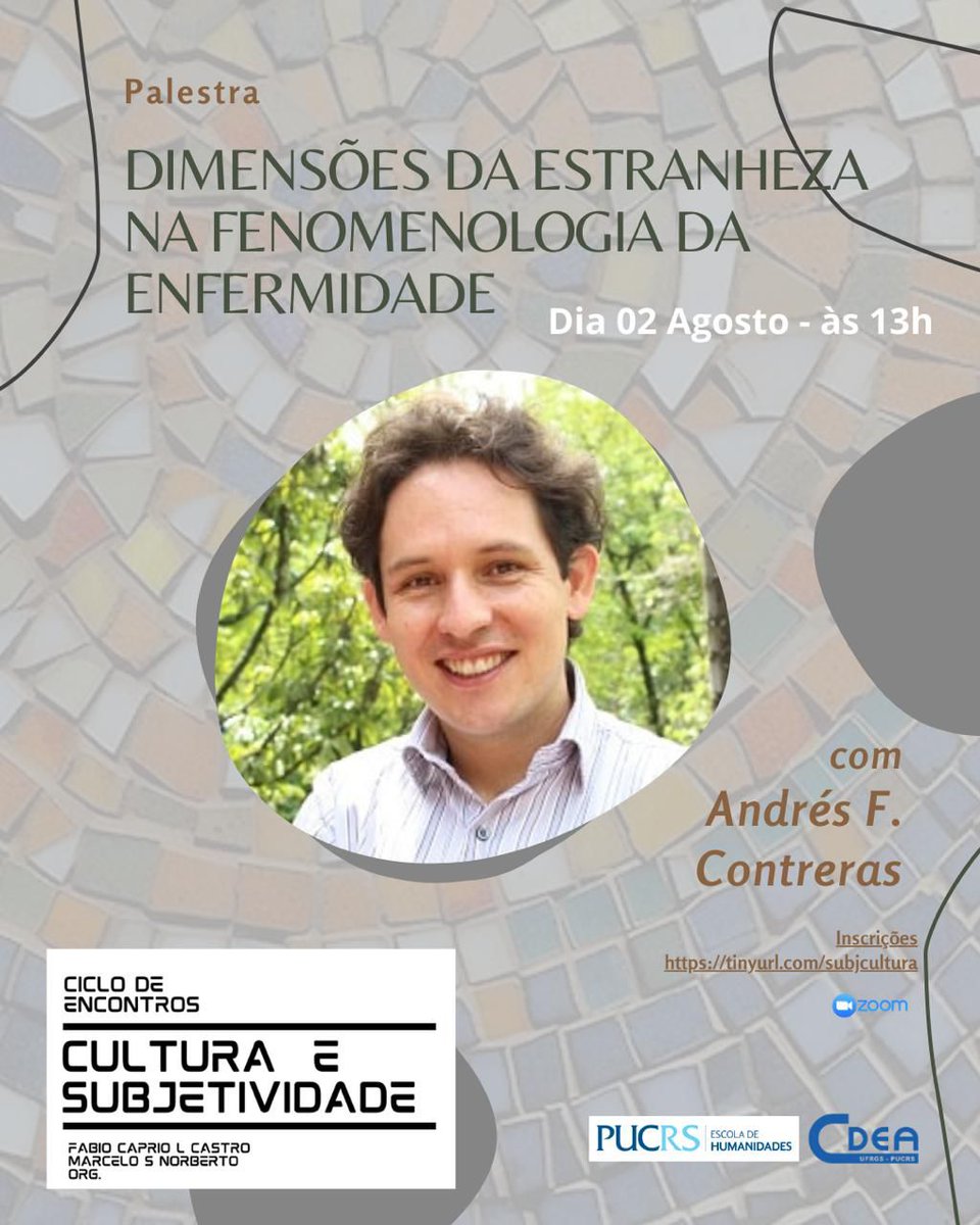 AFCSPhil's tweet photo. Compartilho com vocês o vídeo da palestra que proferi recentemente no Ciclo de Encontros Cultura e Subjetividade, organizado por Fabio Caprio Leite de Castro e Marcelo S. Norberto, sobre a sensação de estranheza na enfermidade.

https://t.co/hApZtkOXc0 https://t.co/9LywGQHHLp