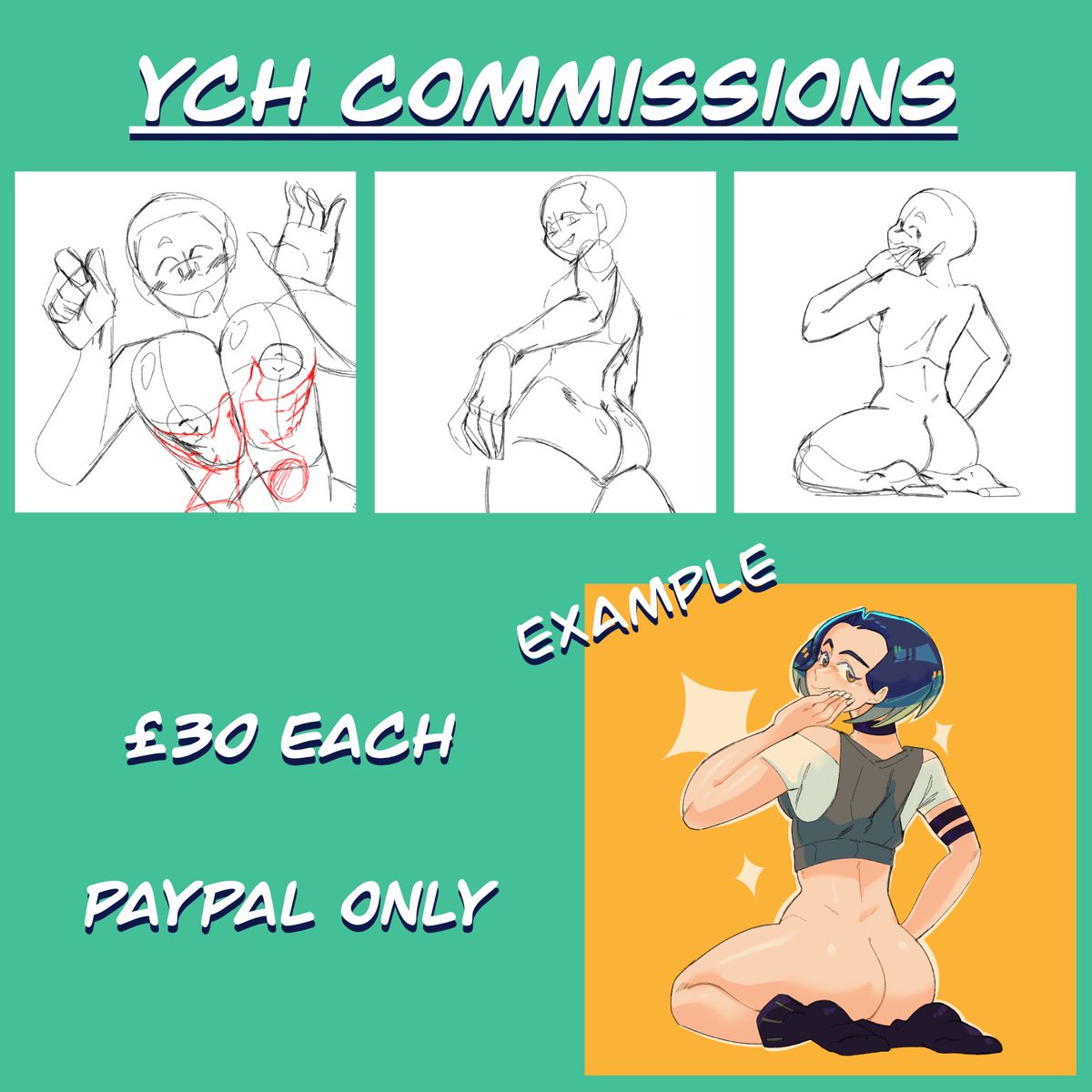 sleephormone's tweet photo. YO :D

these are also open now ! (the b/w comms are still open btw. i'm gonna be going all in on commissions at least until uni starts) https://t.co/8bFOR8gBSI