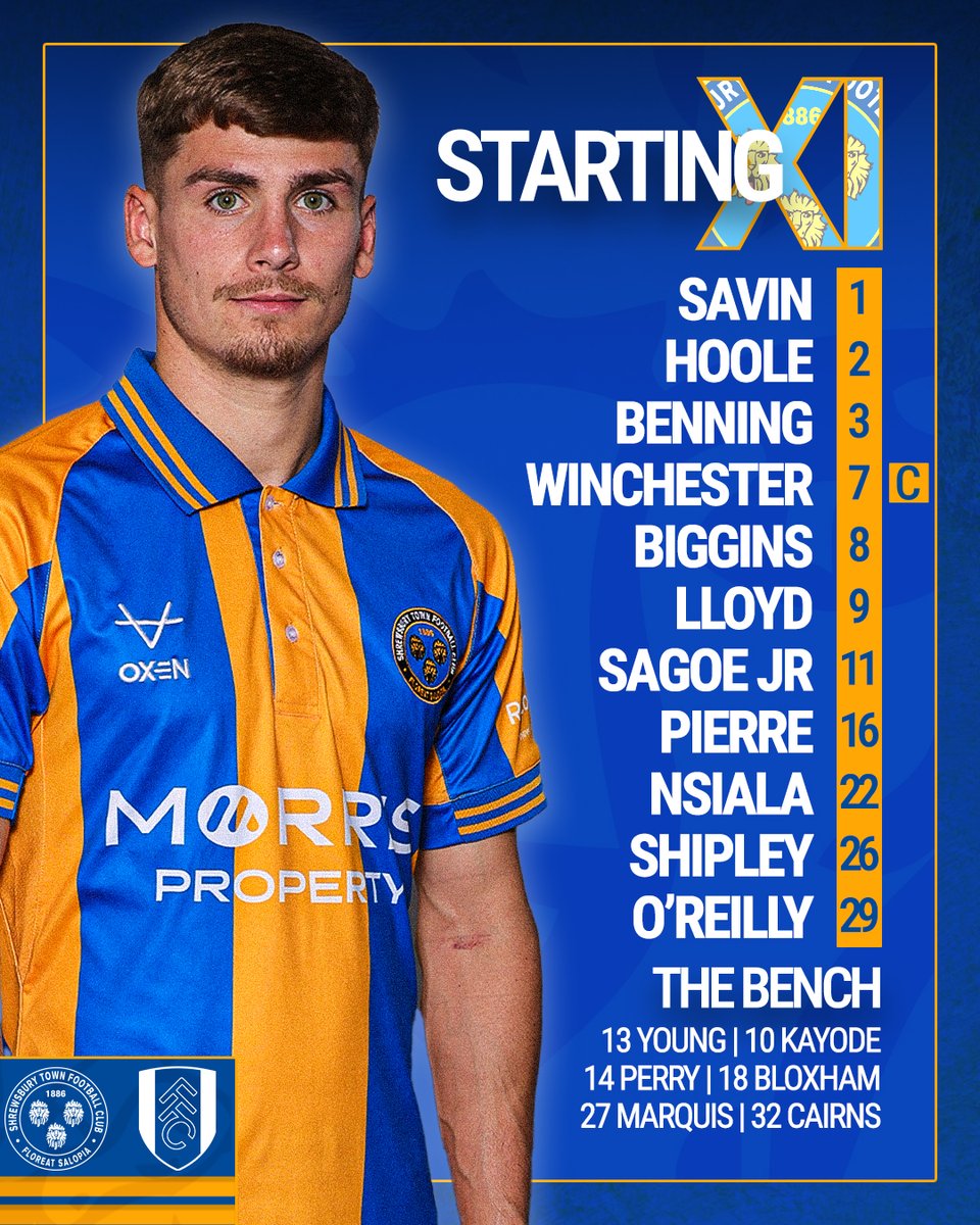📋 | TEAM NEWS IS IN!

🔷🔶 #Salop