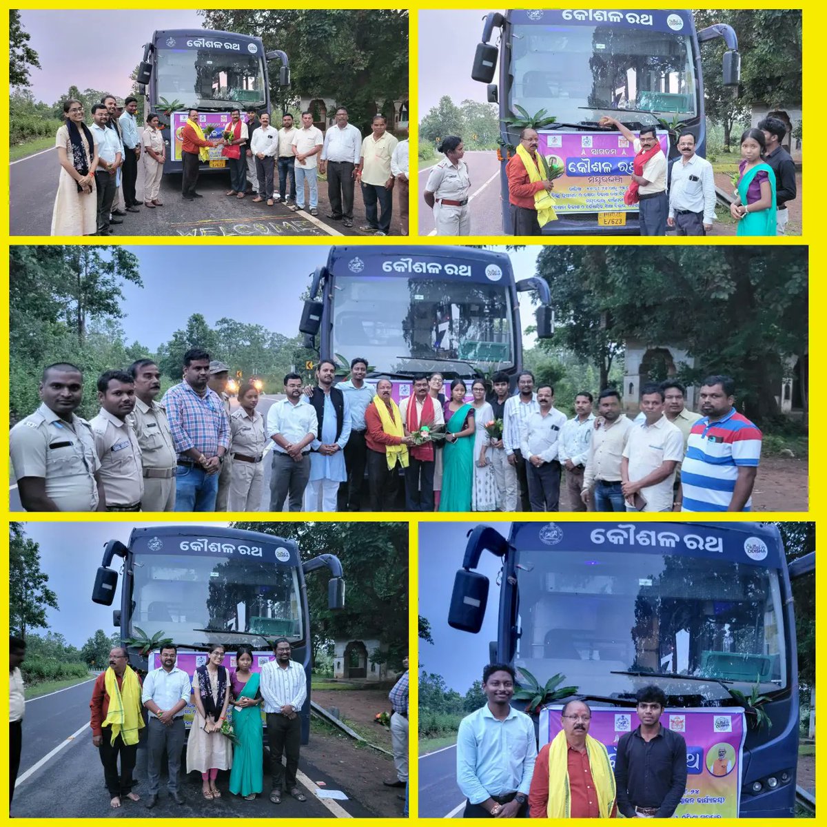 skilled_odisha's tweet photo. Kaushal Ratha has reached Mayurbhanj district after completing its journey in Kendujhar. The campaign is educating thousands of young men and women everyday, especially those from PVTG communities about the opportunities in skill development &amp; technical education. #SkilledOdisha https://t.co/MeStU6WWDj