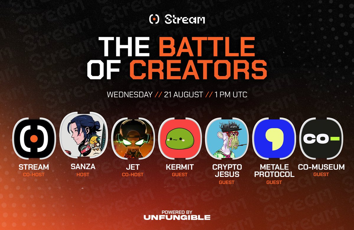 streamhq_xyz's tweet photo. Streamies, it's that time again, StreamDrop Wednesday is here! 🚀

Topic: THE BATTLE OF CREATORS
Host: @Sanza

• Mobile users: Head to https://t.co/gWh2tgba3B
• Desktop users: Ensure you have the StreamPod Extension installed.

Don’t miss the fun! Set reminders now! 👇 https://t.co/718qAxqmmr