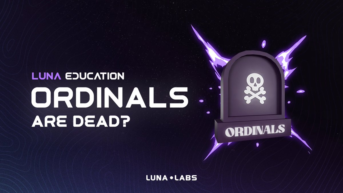 LunaLabsVC's tweet photo. Ordinals are dead.

Right?

Let's dive into the data on what's ACTUALLY happening: 👇🧵 https://t.co/TCdEBkakGN