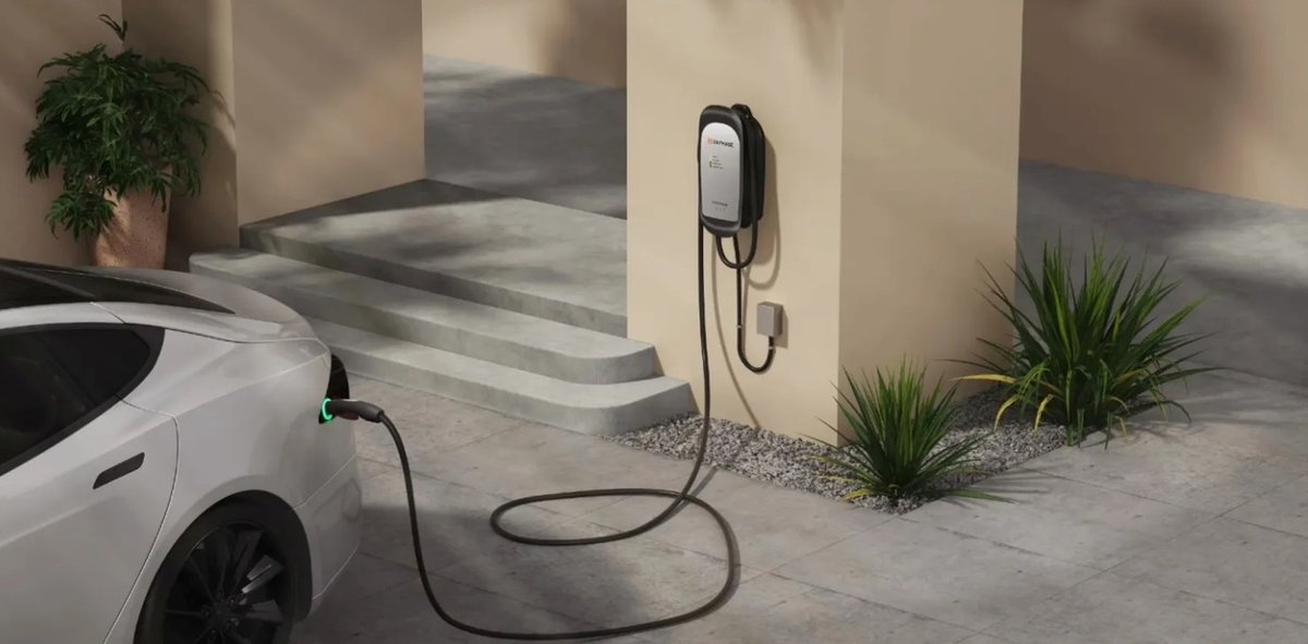 Enphase's tweet image. We're thrilled to announce that our line of IQ #EVchargers now comes with #NACS connectors, making home charging even easier and more convenient. 🔌

Did you know #Enphase is the only Level 2 home #EV charger with a 64A option? That's perfect for maximizing charging speed!

Want