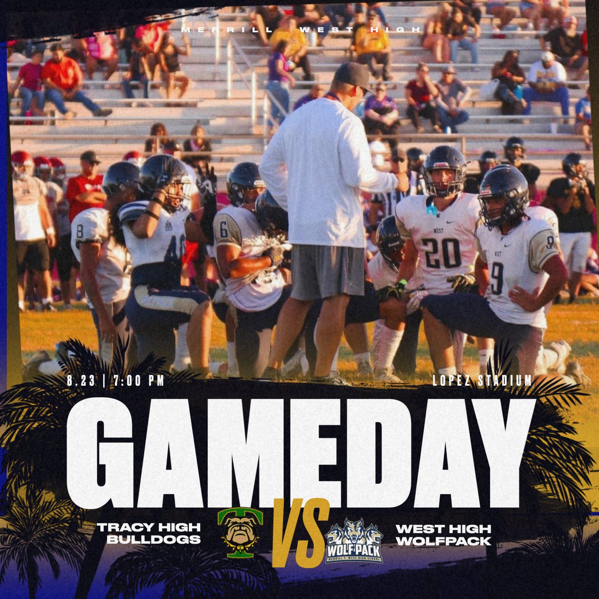THIS FRIDAY ! Season Opener at West High ! Cross City Rivals Tracy High vs West Wolfpack - JV 5PM - VAR 7PM
#BOOM #wolfpack🐺 #football #bringingthewbackinwest