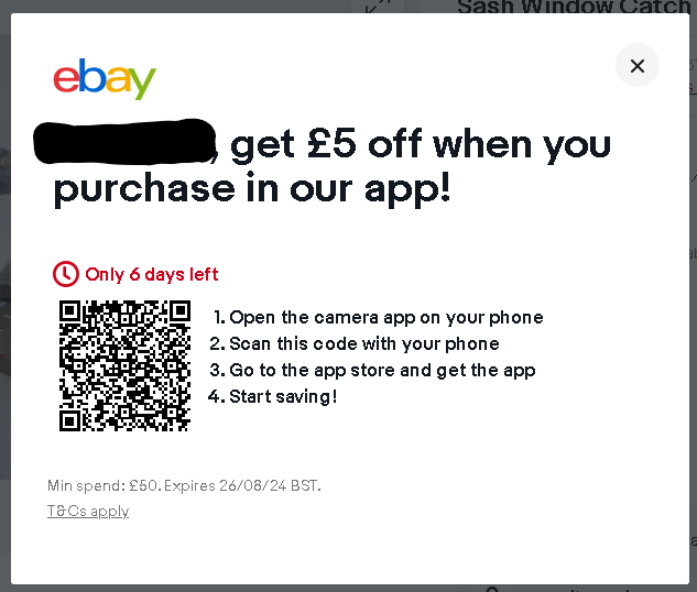 callie13smith's tweet photo. @AskeBay Hello,
I'm a frequent buyer &amp; occasional seller but the bombardment of the app every time I go on is incredibly annoying/frustrating &amp; N/A. Is there any way I can stop it? I'm currently signed out of eBay until the 27th (when the app will be gone for a couple of days)... https://t.co/C3FtajlXMp