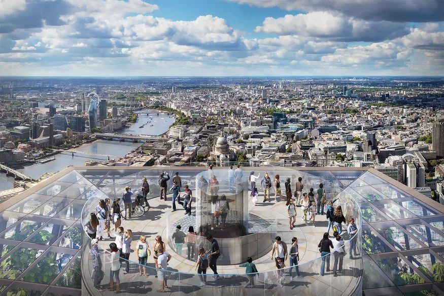 TheB1M's tweet photo. This 285-metre new skyscraper has been approved for #construction in London. Planners have officially given the greenlight to the @AFK_studios-designed 60-storey tower at 55 Bishopsgate (along with its rooftop viewing platform). https://t.co/cOI2sh9Jj5