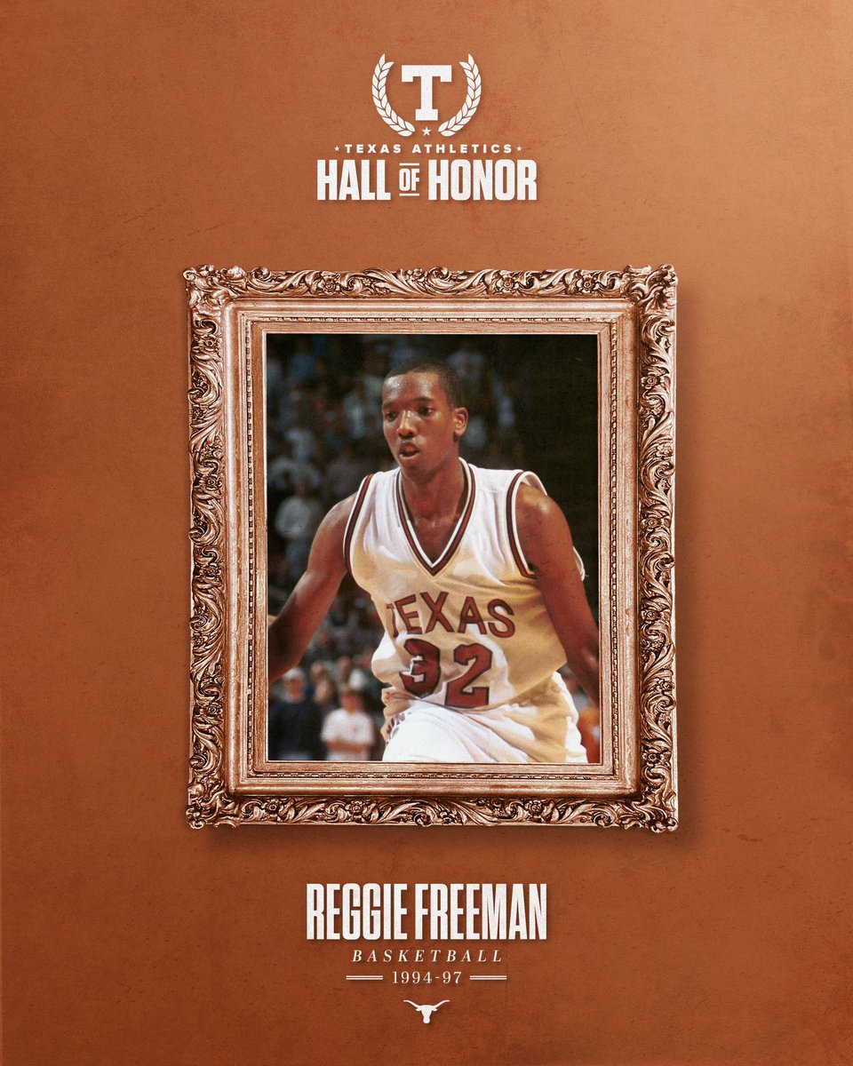 TexasMBB's tweet image. Longhorn Legend Reggie Freeman has a nice ring to it 👏🤘

#HookEm | @highfive32