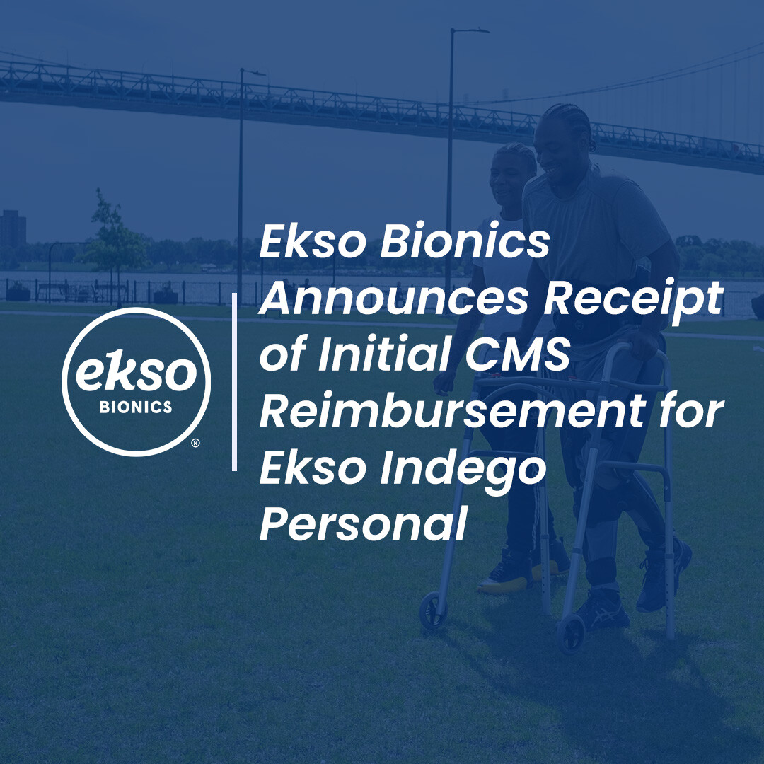 We are excited to announce receipt of initial CMS reimbursement on our Ekso Indego Personal device. This represents a major milestone for individuals living with spinal cord injury.
 
Read more in our press release here: hubs.la/Q02LXKdz0