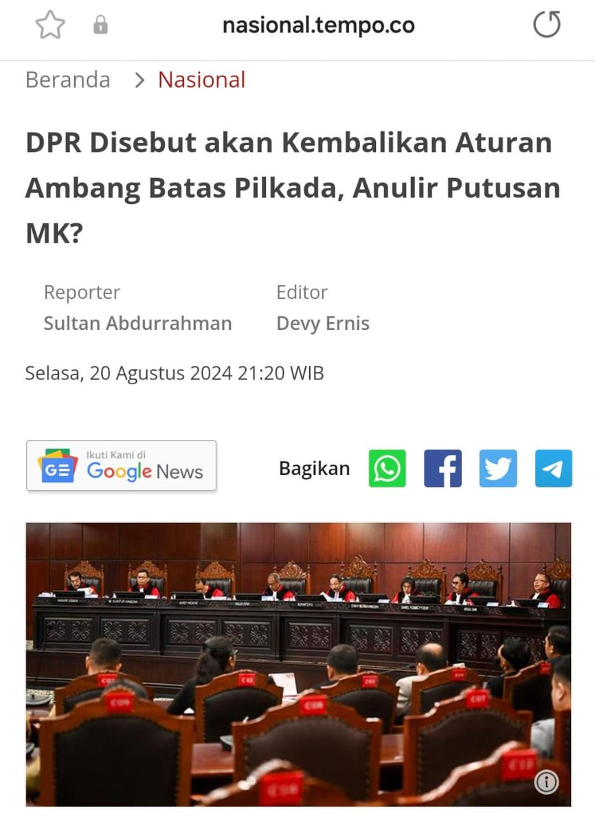 Yang setuju naikin #KawalPutusanMK kasih tanda dengan reposted!