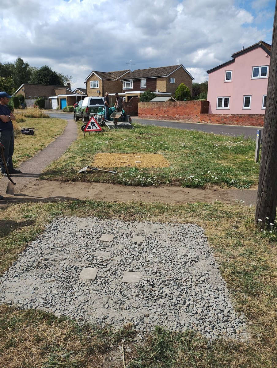 Greenways Project (@greenwaysproj) on Twitter photo Preparing for installation of 2 new 'bee friendly' planters at The Street, Rushmere for the Parish Council.Wide excavations around the planters have been filled with different inert aggregates to encourage wildflowers & low growth on the highway verge. <a href="/EastSuffolk/">East Suffolk Council</a> <a href="/IpswichGov/">IpswichGov</a> Preparing for installation of 2 new 'bee friendly' planters at The Street, Rushmere for the Parish Council.Wide excavations around the planters have been filled with different inert aggregates to encourage wildflowers & low growth on the highway verge. <a href="/EastSuffolk/">East Suffolk Council</a> <a href="/IpswichGov/">IpswichGov</a>