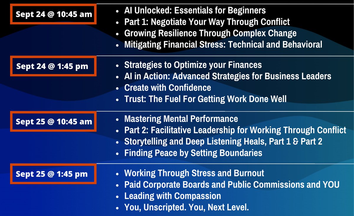 This year's Skill Builder workshops at Women and Leadership are going to be fantastic! bit.ly/46TbIDG