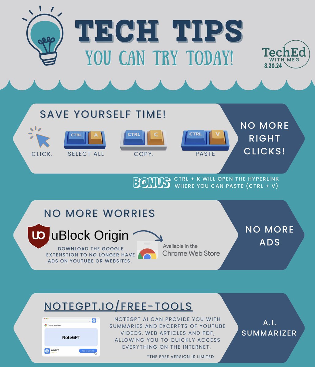 creativemayes's tweet photo. Tech Tips You Can Try Today! #TechEdwithMeg https://t.co/Qh75248QrD