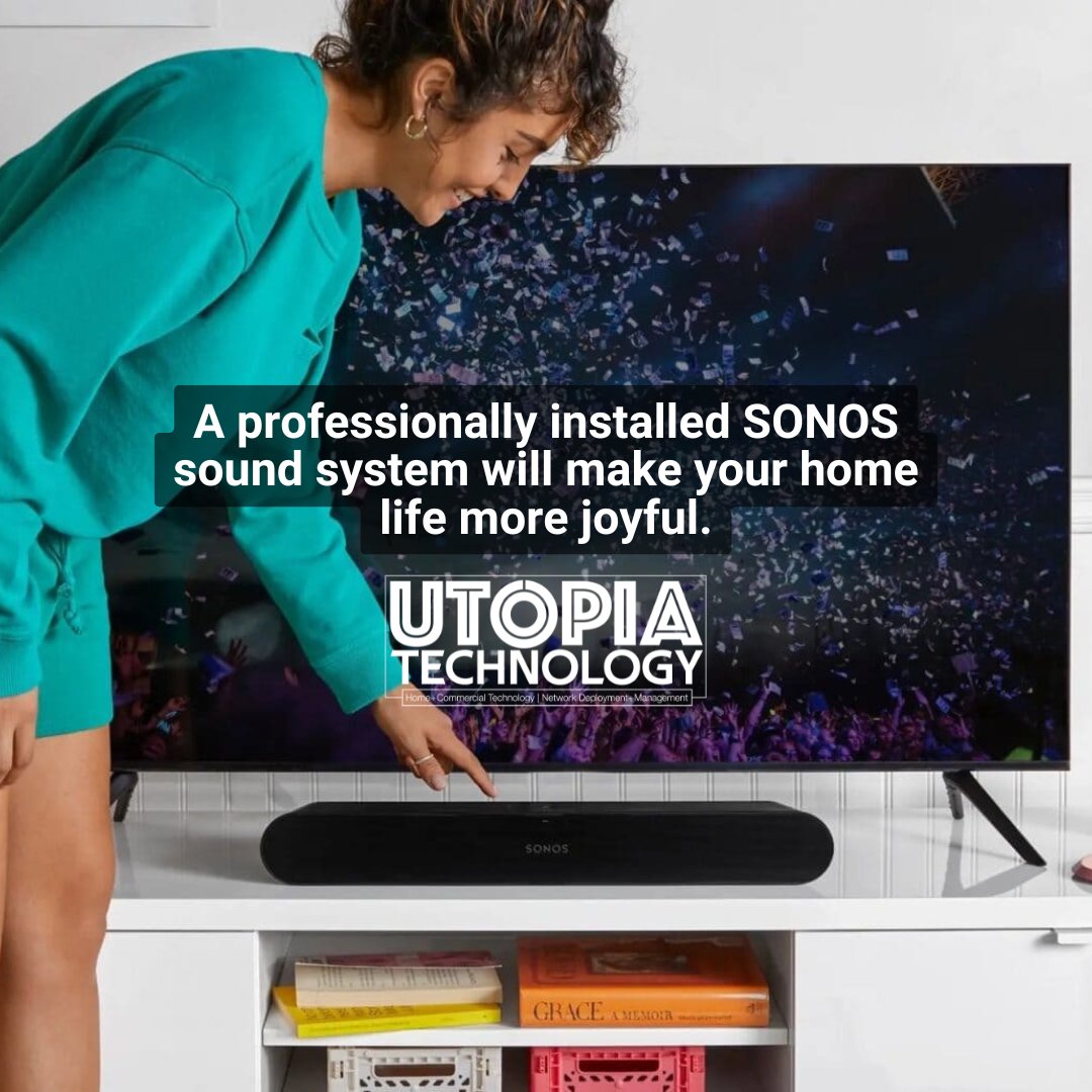 TechByUtopia's tweet photo. A professionally installed SONOS sound system will upgrade the quality of your home or business. Trust Utopia Technology to provide the expert assistance you need.
Contact us today for all your technology needs:
805.724.5050
james@techbyutopia.com
https://t.co/N12L2MWicT

#goleta https://t.co/EHnrO1FP4j