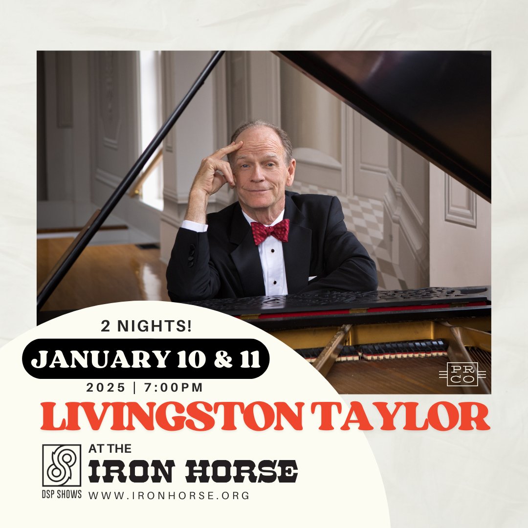📢Concert Announcement📢 Mark your calendars as Livingston returns to The Iron Horse for 2 nights of great music! - Friday, January 10th and Saturday, January 11th!

Tickets go on sale this Friday, August 23 @ 10am ET,  ironhorse.org