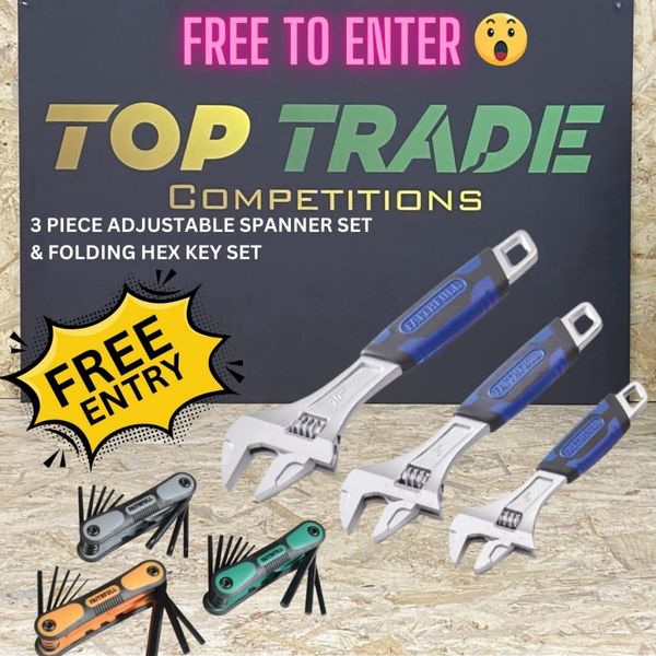 ENDING THIS SUNDAY !
📷Powertool instant win £1500 in prizes
Sds  hammer drill of your choice end prize
📷Tech instant win with £2500 in prizes, Samsung 50” 4k tv end prize
📷Lotto instant win with £100 lotto tickets end prize
📷FREE TO ENTER 3pc spanner set and 3pc hex key set