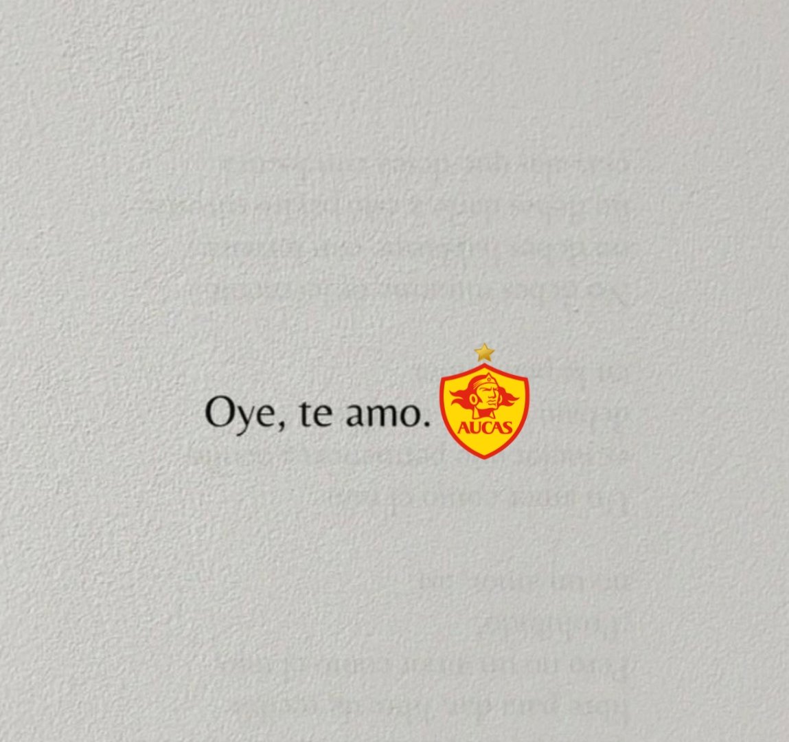 Hola, <a href="/Aucas45/">S. D. Aucas Oficial</a> te amo.
Pd. Desbloqueame de what's solo quiero hablar 🤭