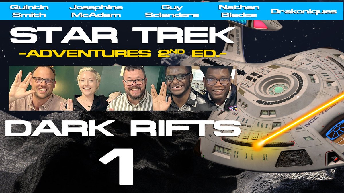 How to be a Great GM (@howtogm) on Twitter photo Wednesday 21st at 7pm BST, join us as we play Star Trek Adventures 2nd Edition. I have a special opening discussion about what I planned versus what happened! Don't miss it! <a href="/JCVIM/">Joséphine McAdam</a>
<a href="/Drakoniques/">DRAK</a> <a href="/Quinns108/">Quinns🔜LeavingThisSite</a> <a href="/phantomartsent/">The Neon Caster 🎙 Shifting to BSky</a> <a href="/modiphius/">Modiphius</a> #StarTrek #StarTrekAdventures Wednesday 21st at 7pm BST, join us as we play Star Trek Adventures 2nd Edition. I have a special opening discussion about what I planned versus what happened! Don't miss it! <a href="/JCVIM/">Joséphine McAdam</a>
<a href="/Drakoniques/">DRAK</a> <a href="/Quinns108/">Quinns🔜LeavingThisSite</a> <a href="/phantomartsent/">The Neon Caster 🎙 Shifting to BSky</a> <a href="/modiphius/">Modiphius</a> #StarTrek #StarTrekAdventures