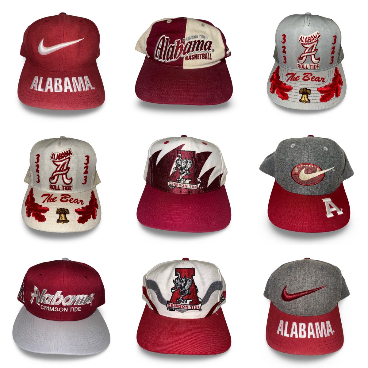 Alabamavtg's tweet photo. 60+ vintage bama hats. This Friday at 11 AM cst. https://t.co/lgnf6M6zHn https://t.co/XiCp6L0xzd